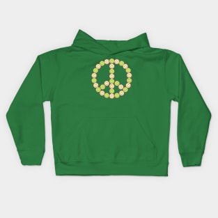 Smiley Peace Sign Kids Hoodie